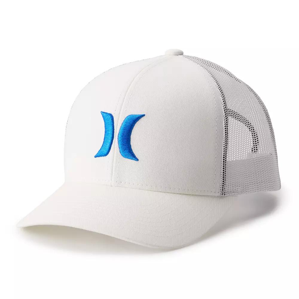 Men's Hurley Iconic Logo Trucker Hat, White Product Image