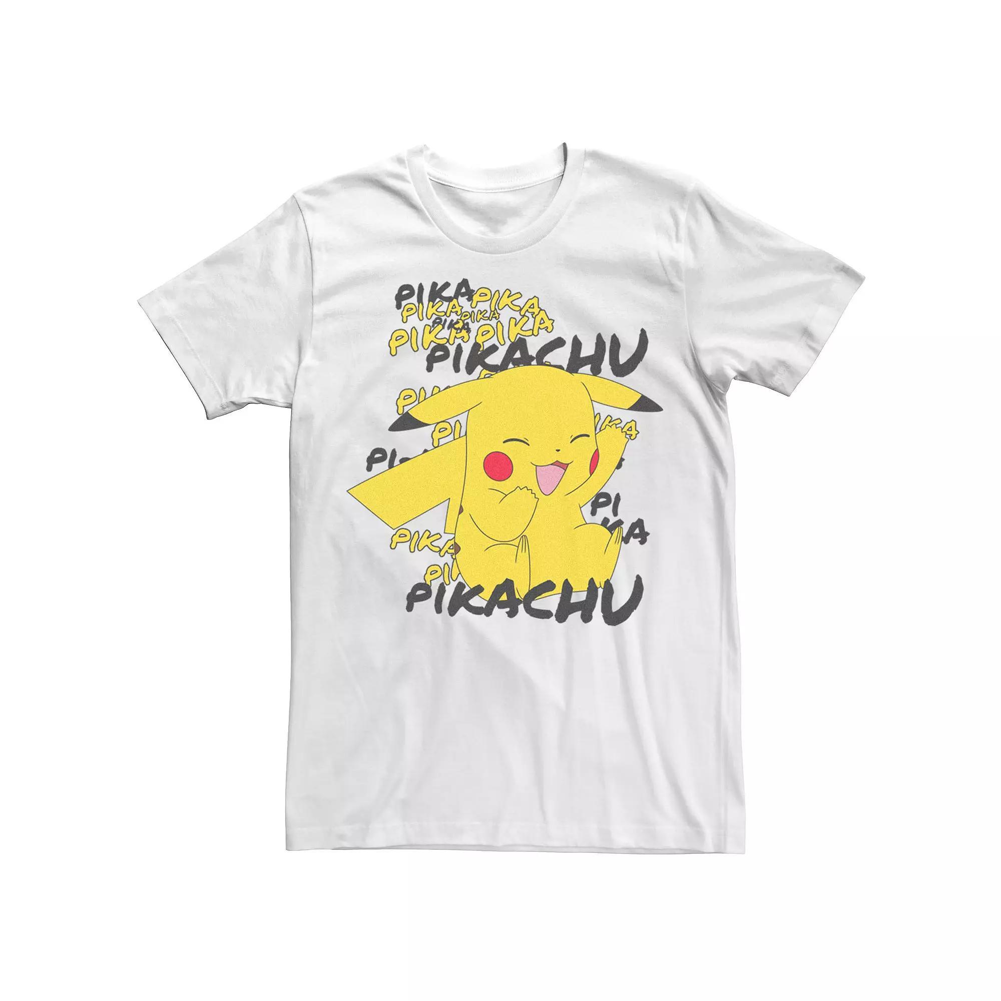Men's Pokemon Laughing Pikachu Tee, Size: XL, White Product Image