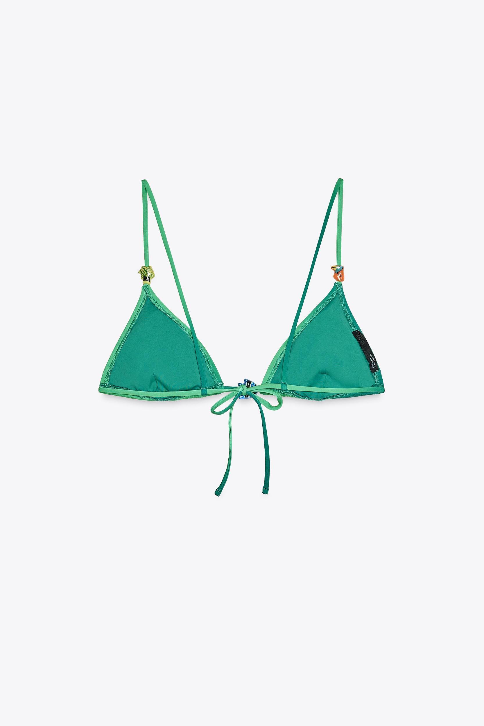 FISH TRIANGLE BIKINI TOP Product Image