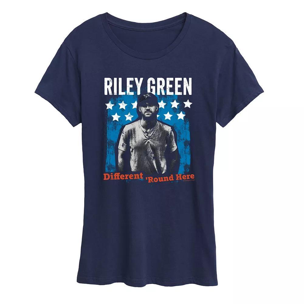 Womens Riley Green Different Round Here Graphic Tee Product Image
