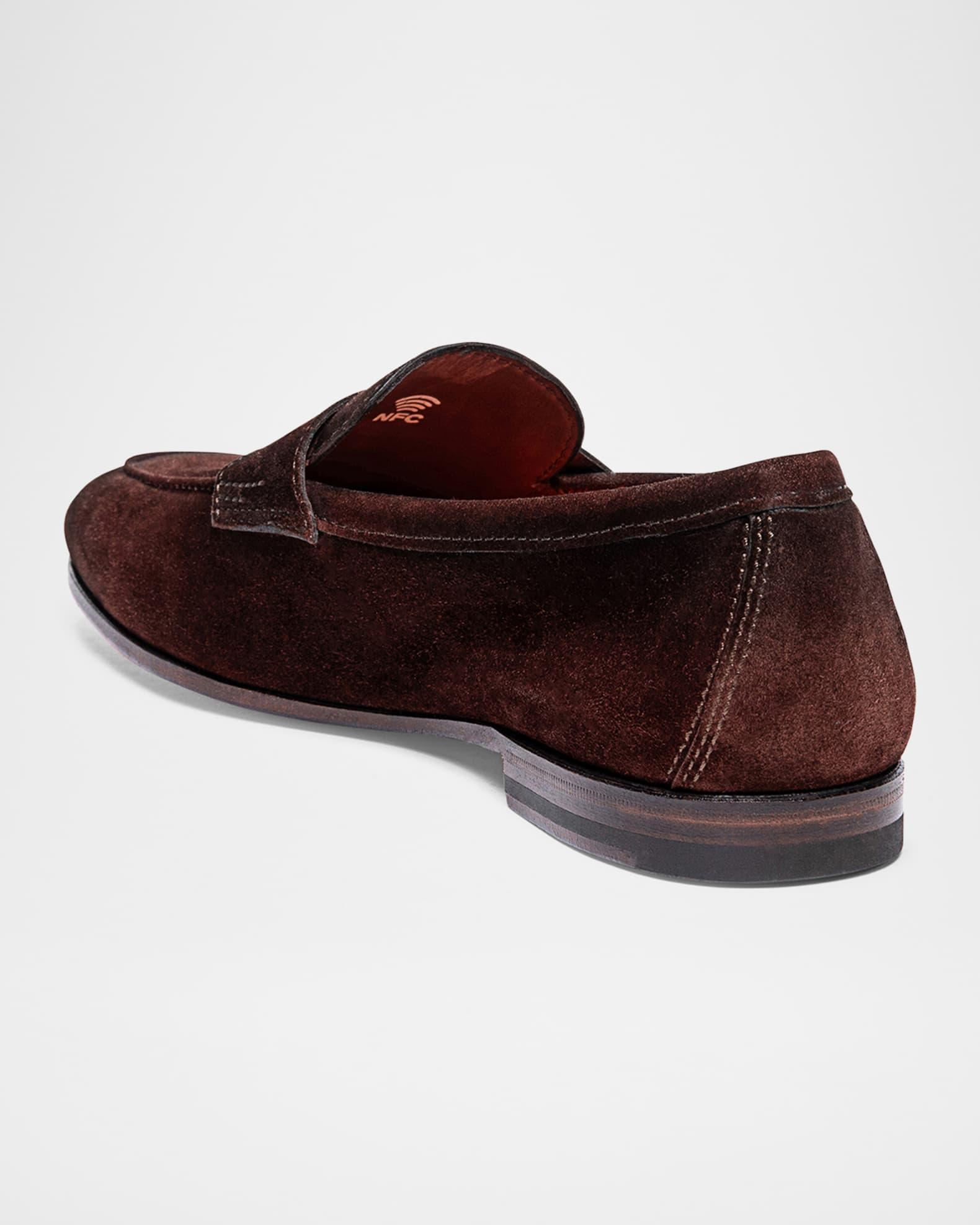 Men's Carlos Suede Penny Loafers Product Image