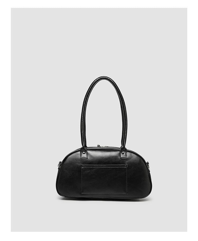 Faux Leather Buckled Pocketed Shoulder Bag Product Image