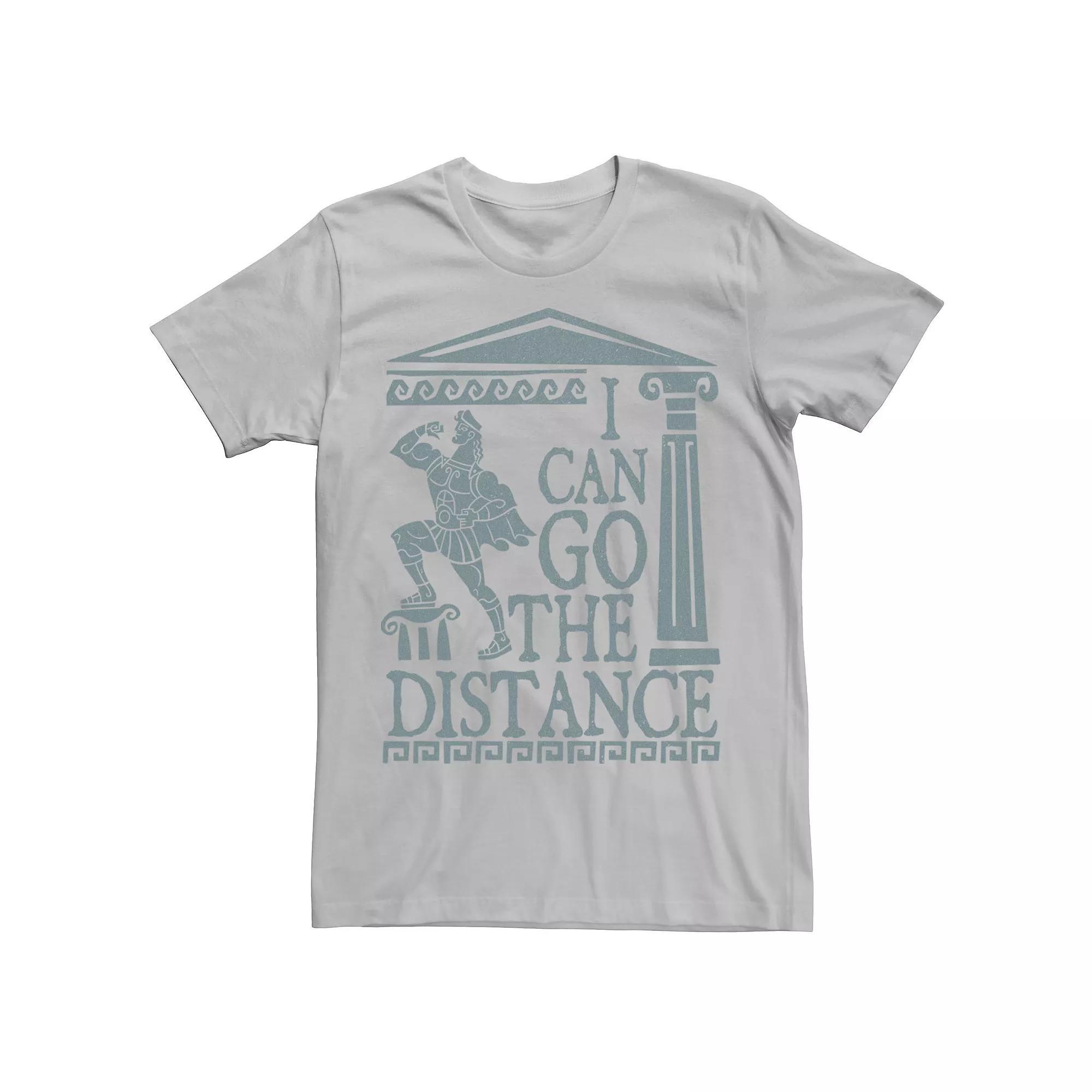 Disney's Hercules Men's Go The Distance Greek Art Tee, Size: Medium, Silver Product Image