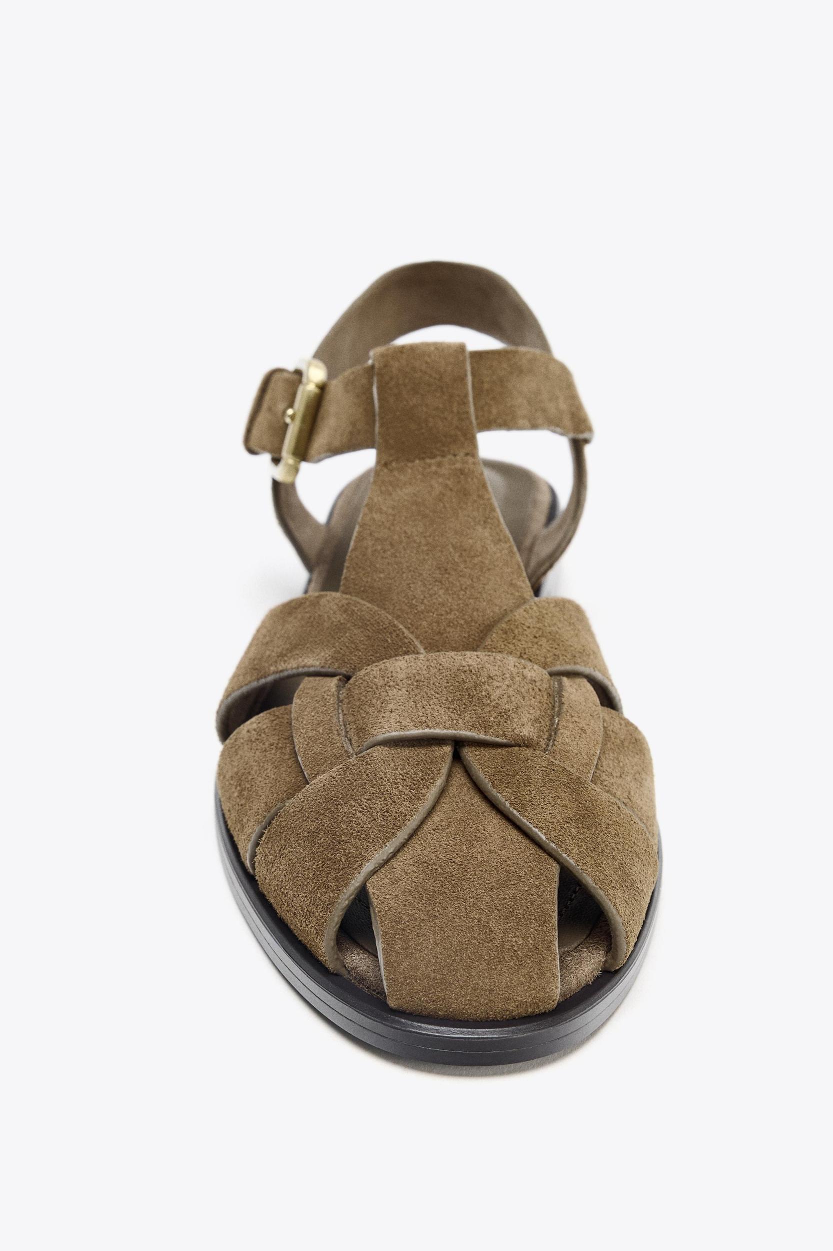 SPLIT LEATHER FISHERMAN SANDALS Product Image