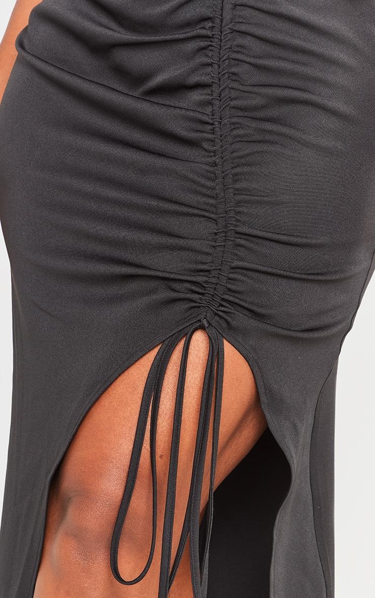 Shape Black Woven Halterneck Cut Out Maxi Dress Product Image