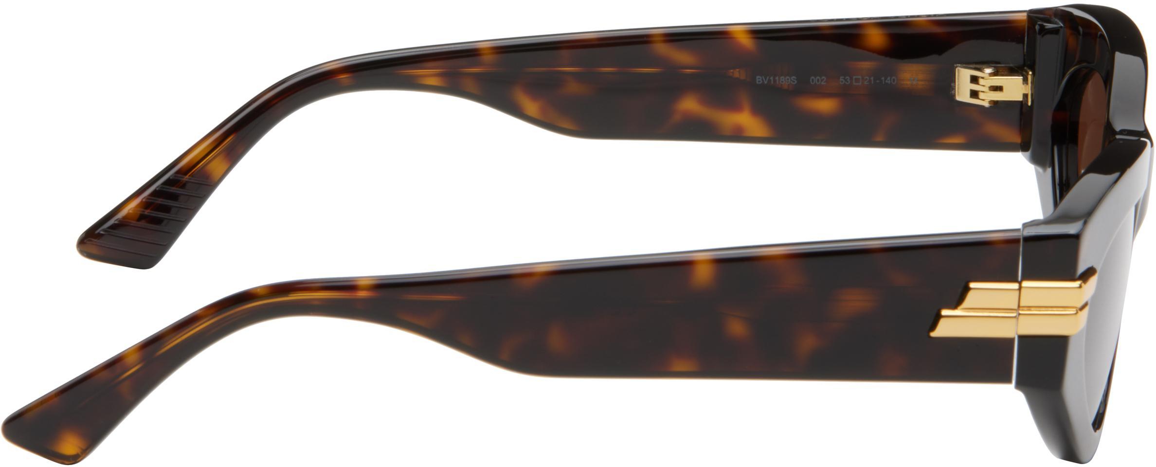 BOTTEGA VENETA Brown Cat-eye Sunglasses In 002 Havana Product Image