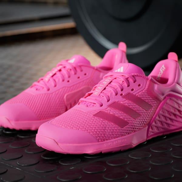 adidas Dropset 3 strength training shoes Lucid Pink 5 Womens Product Image
