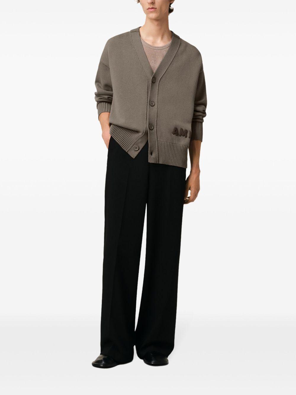 Ami embroidered cardigan Product Image