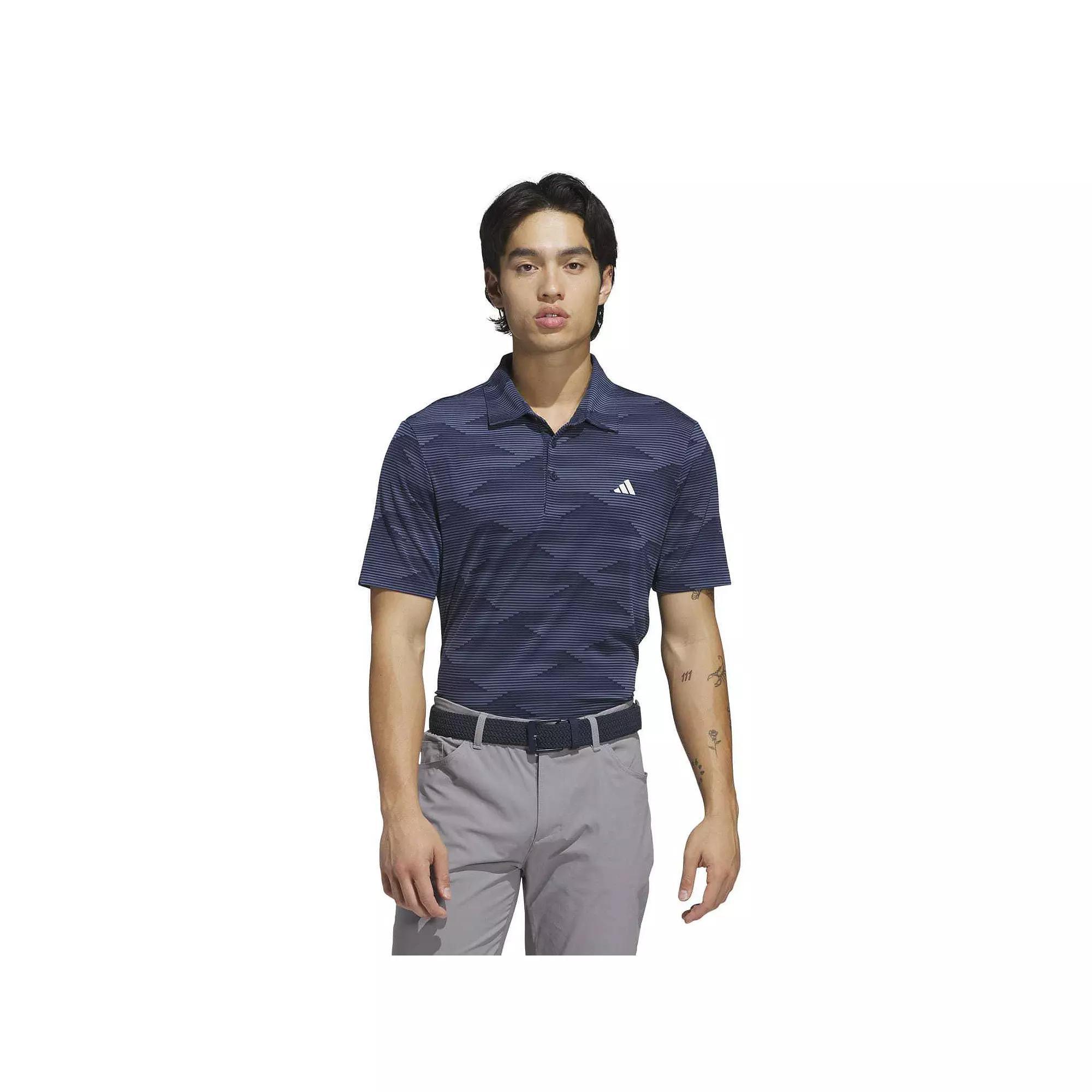 Men's adidas Ultimate365 Speed Stripe Golf Polo Shirt, Size: XL, Blue Product Image