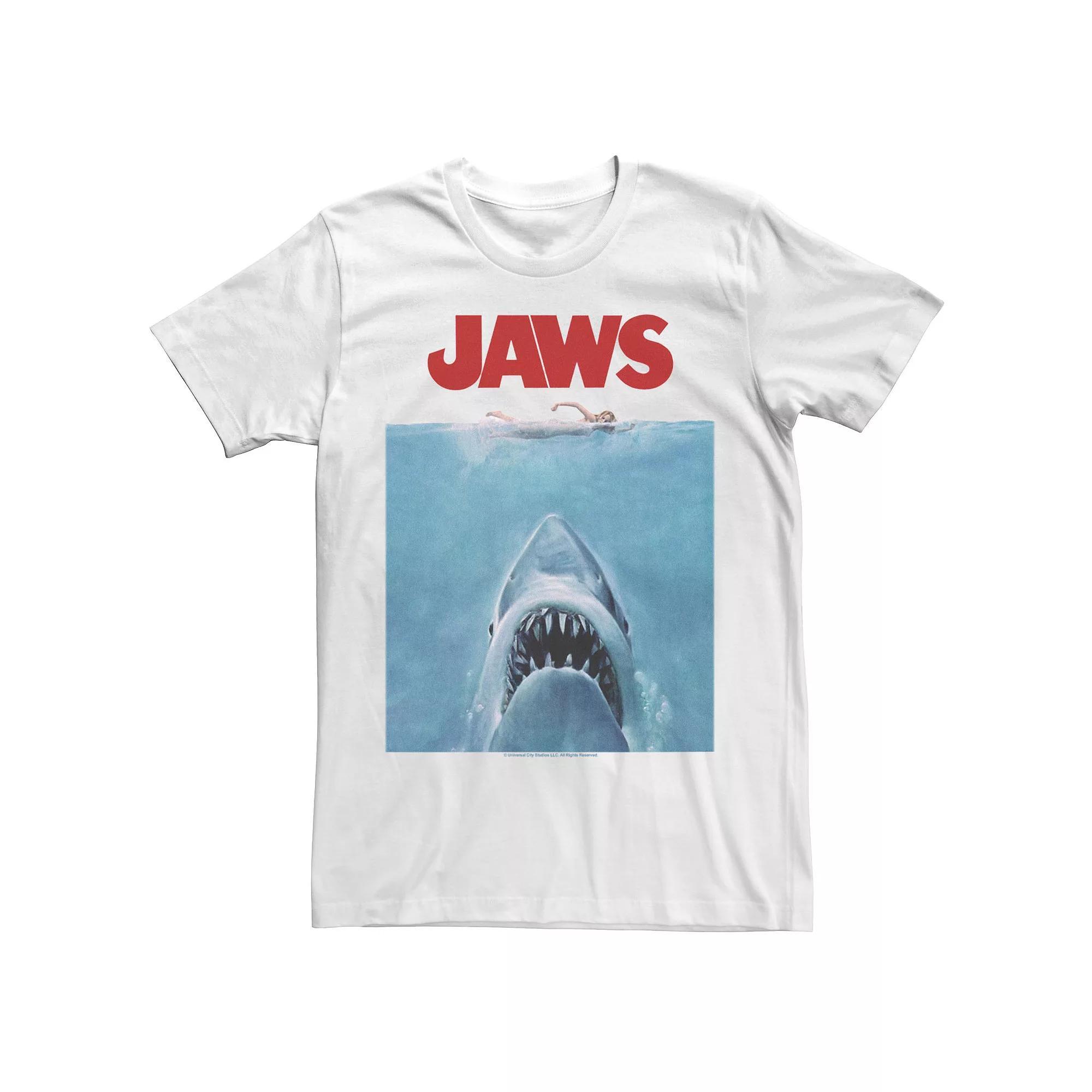 Men's Jaws Oversize Poster Tee, Size: XXL, White Product Image