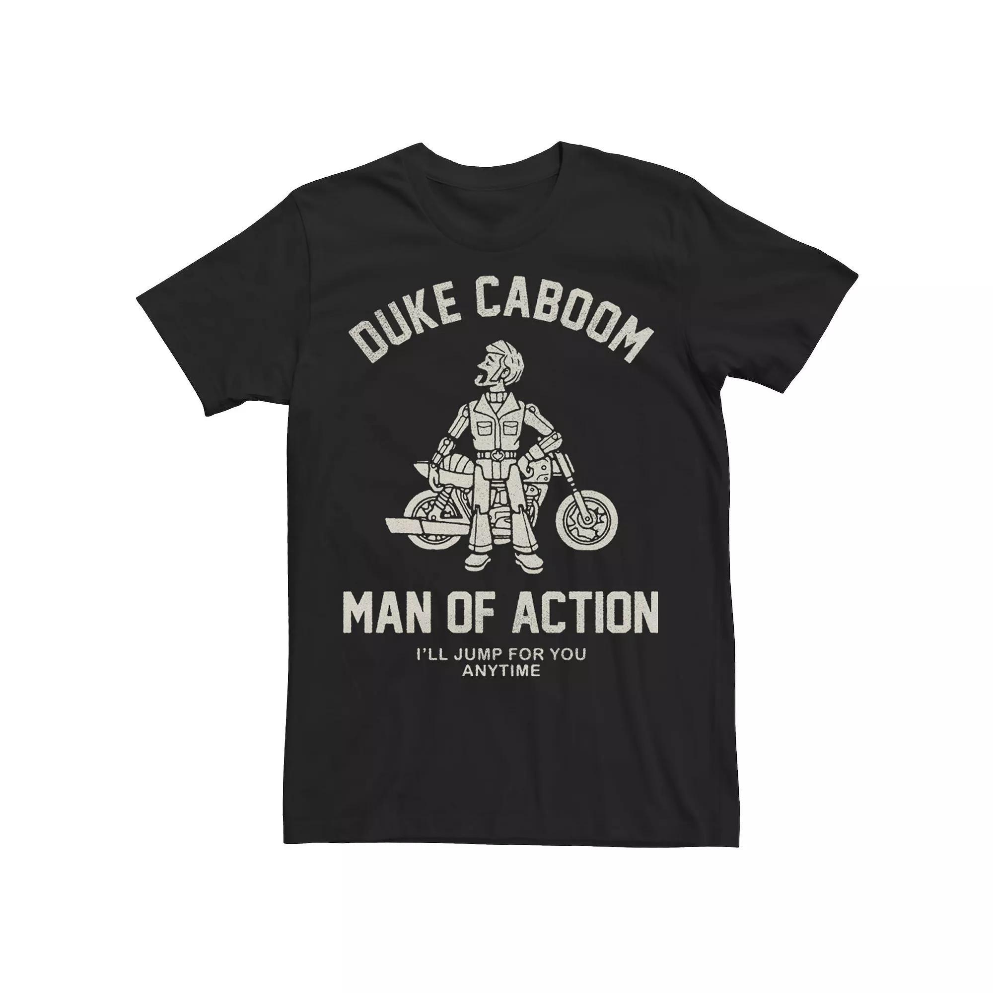 Disney / Pixar's Toy Story Duke Caboom Men's Man Of Action Tee, Size: Medium, Black Product Image