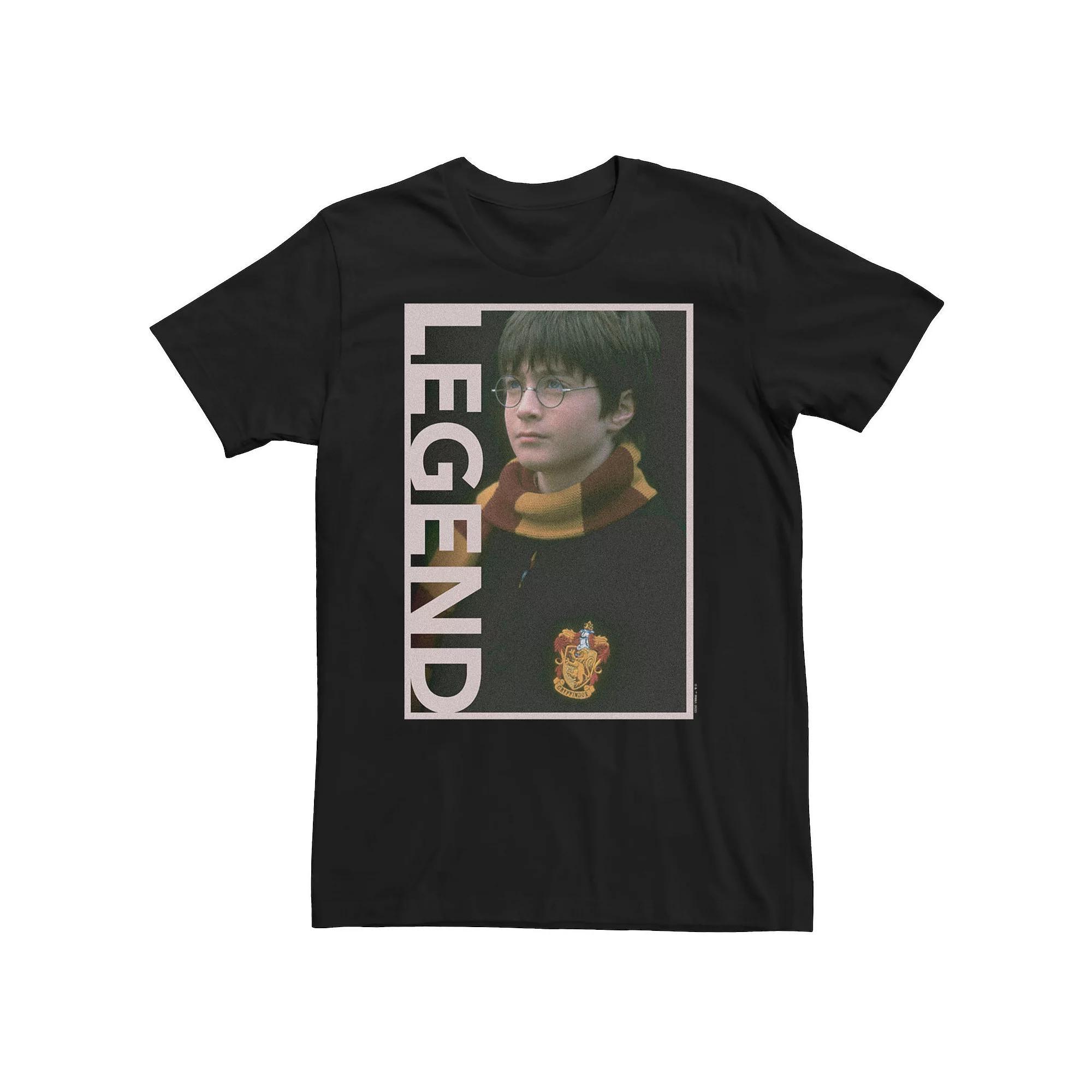 Big & Tall Harry Potter Deathly Hallows 2 Harry Potter Harry Legend PortraitTee, Men's, Size: 3XL, Black Product Image