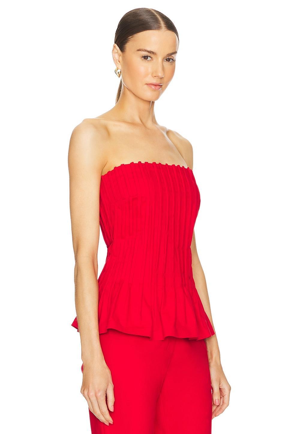Canvas Stitch-detailed Bustier SELMACILEK Product Image