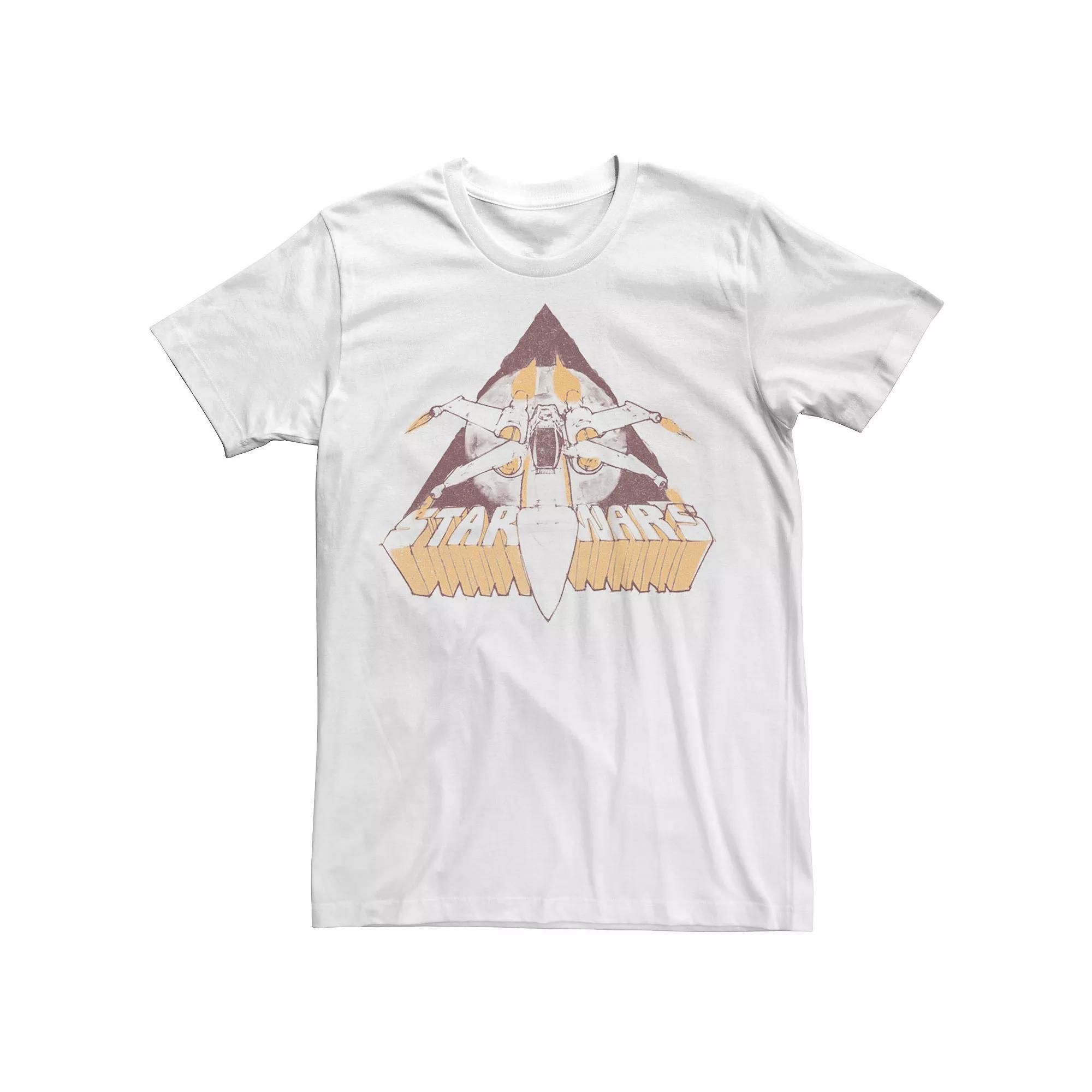 Mens Star Wars Vintage X-Wing Sketch Retro Logo Tee Product Image