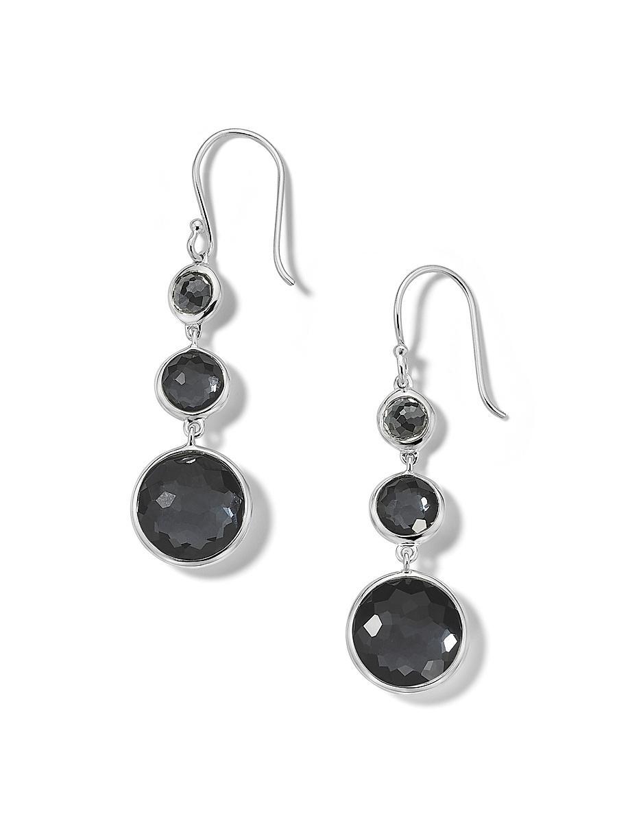 Womens Lollipop Lollitini Sterling Silver & Multi-Stone Triple-Drop Earrings Product Image