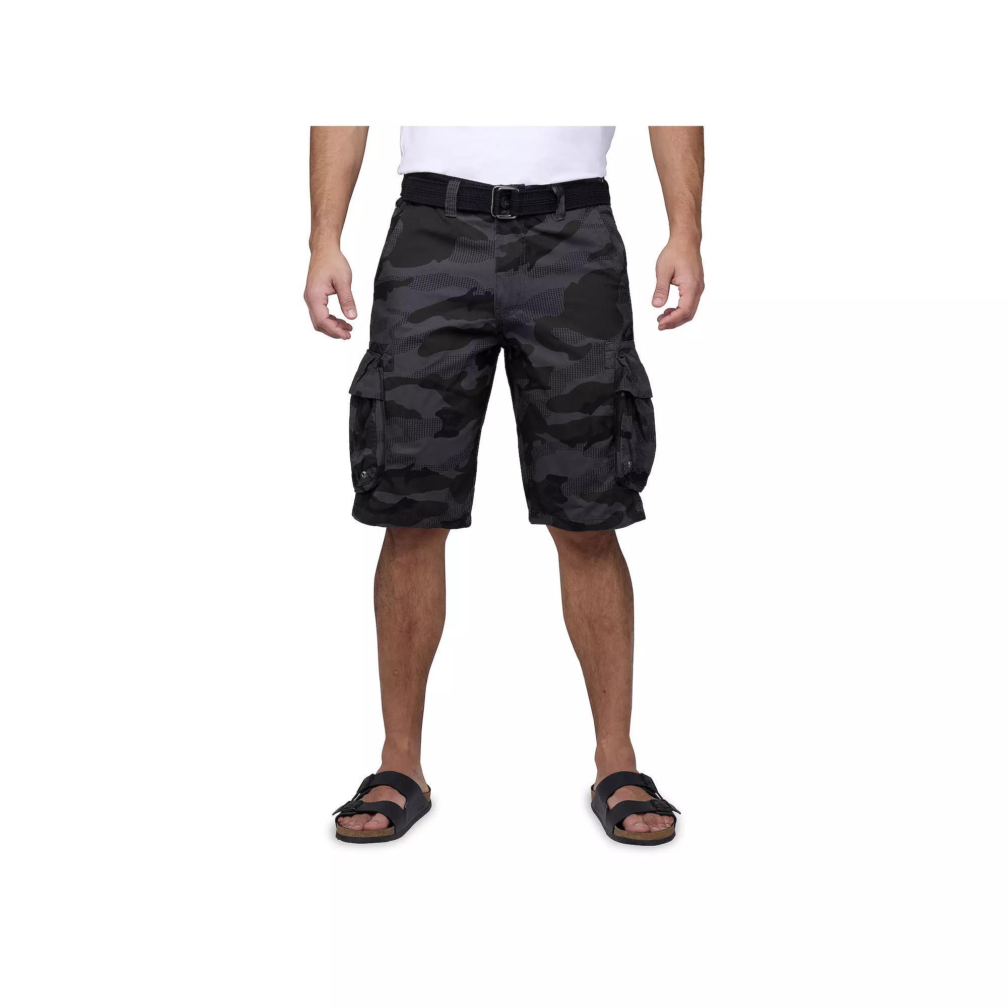 Men's RAW X by Xray Regular-Fit Belted Cargo Shorts, Size: 30, Green Product Image