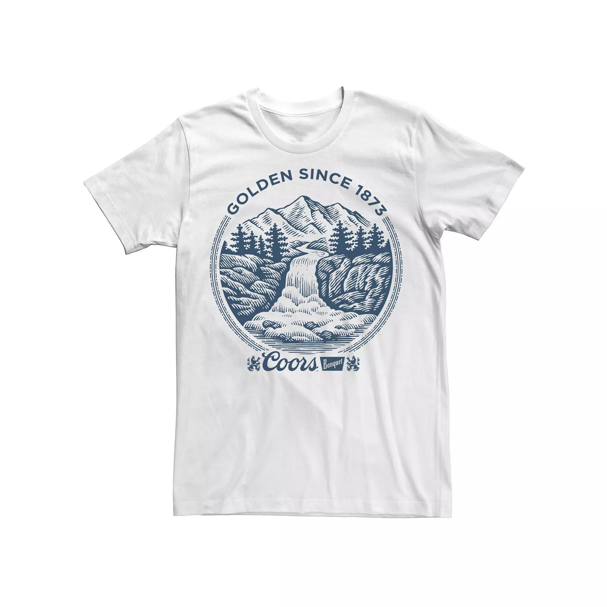 Big & Tall Miller Coors Golden SInce 1789 Logo Tee, Men's, Size: XL Tall, White Product Image