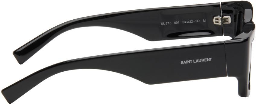 SAINT LAURENT Black Sl 713 Sunglasses In Black-black-black Product Image