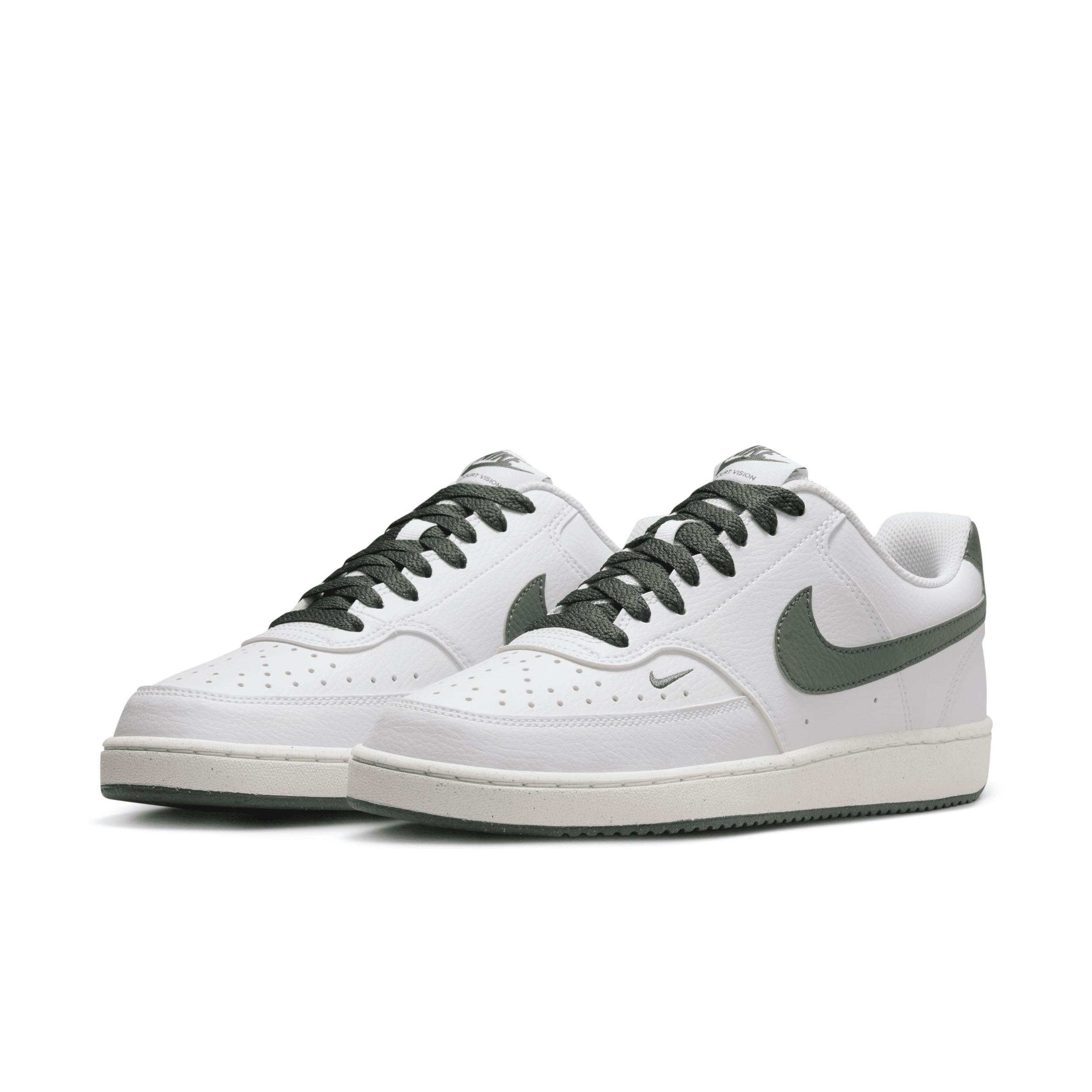 Nike Court Vision Next Nature Women's Low-Top Shoes, Size: 6.5, White Vintage Green Product Image