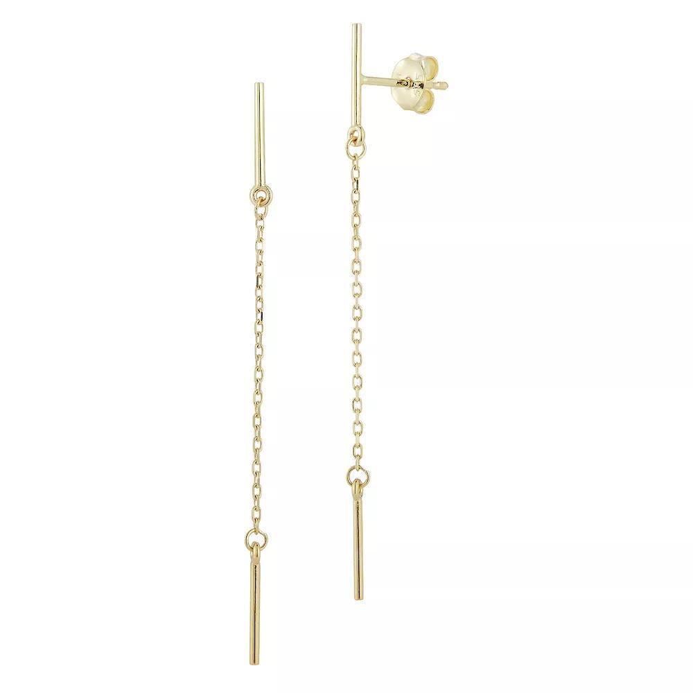 LUMINOR GOLD 14k Gold Chain Drop Earrings, Women's Product Image