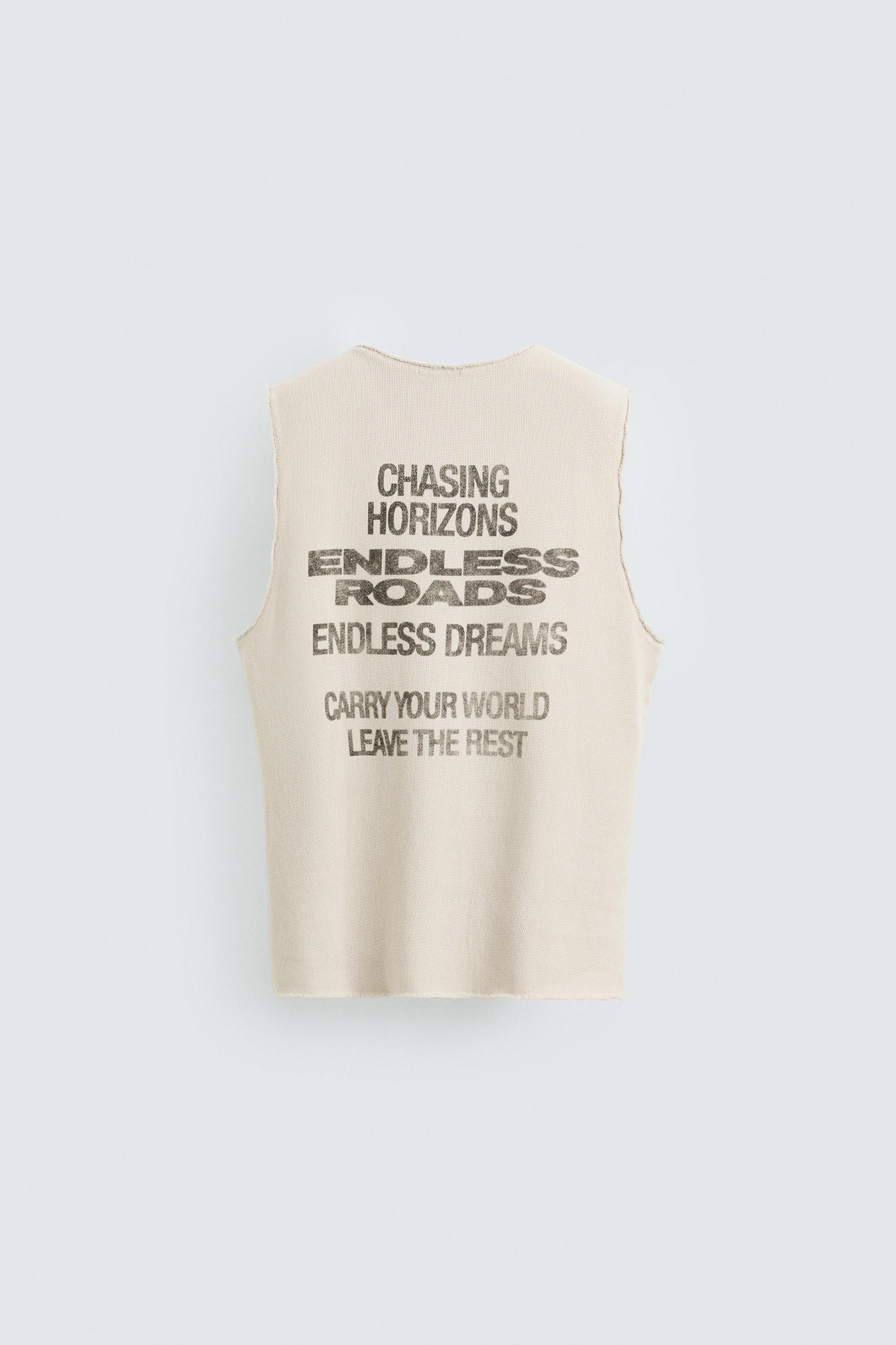 PRINTED KNIT TANK TOP Product Image