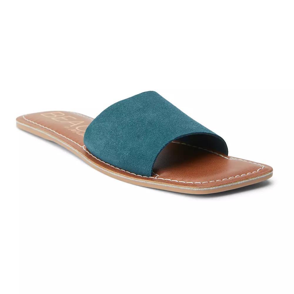 Beach by Matisse Bali Women's Suede Slide Sandals, Size: 6, Blue Product Image