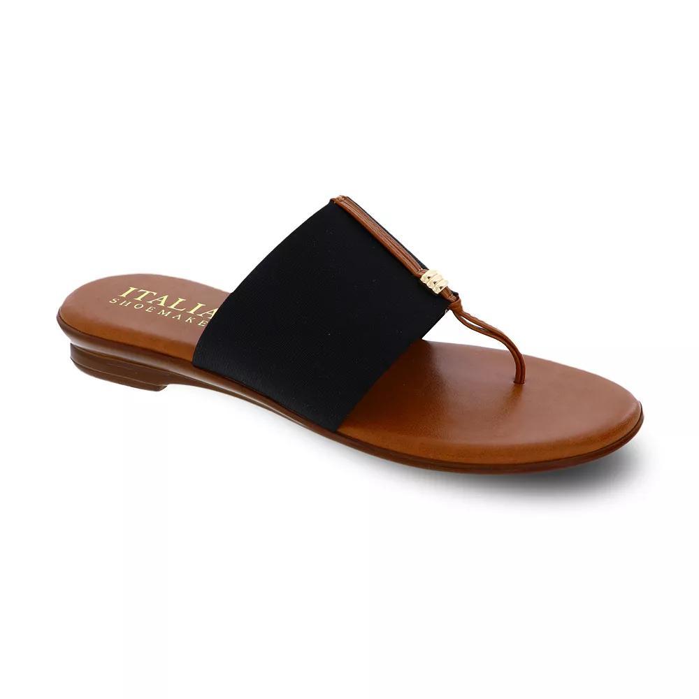 Italian Shoemakers Afia Women's Thong Sandals, Size: 7, Black Product Image