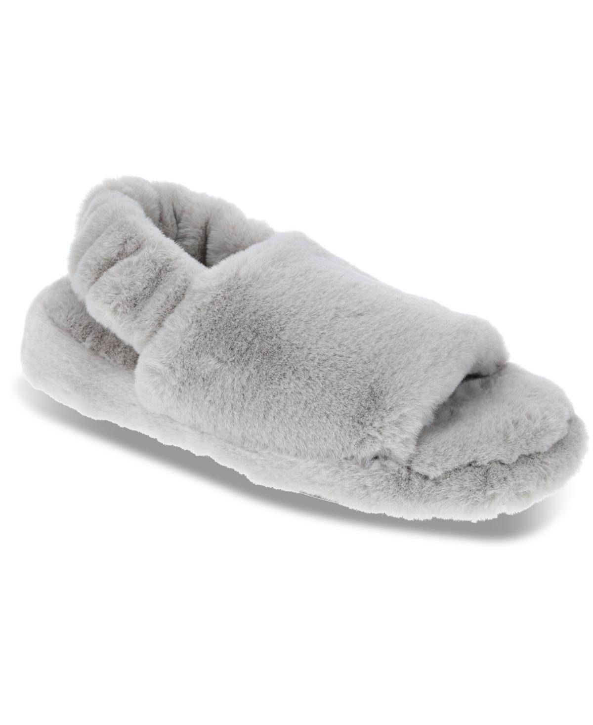 Rachel Rachel Roy Ruby Women's Faux-Fur Singback Slippers, Size: Large, Black Product Image