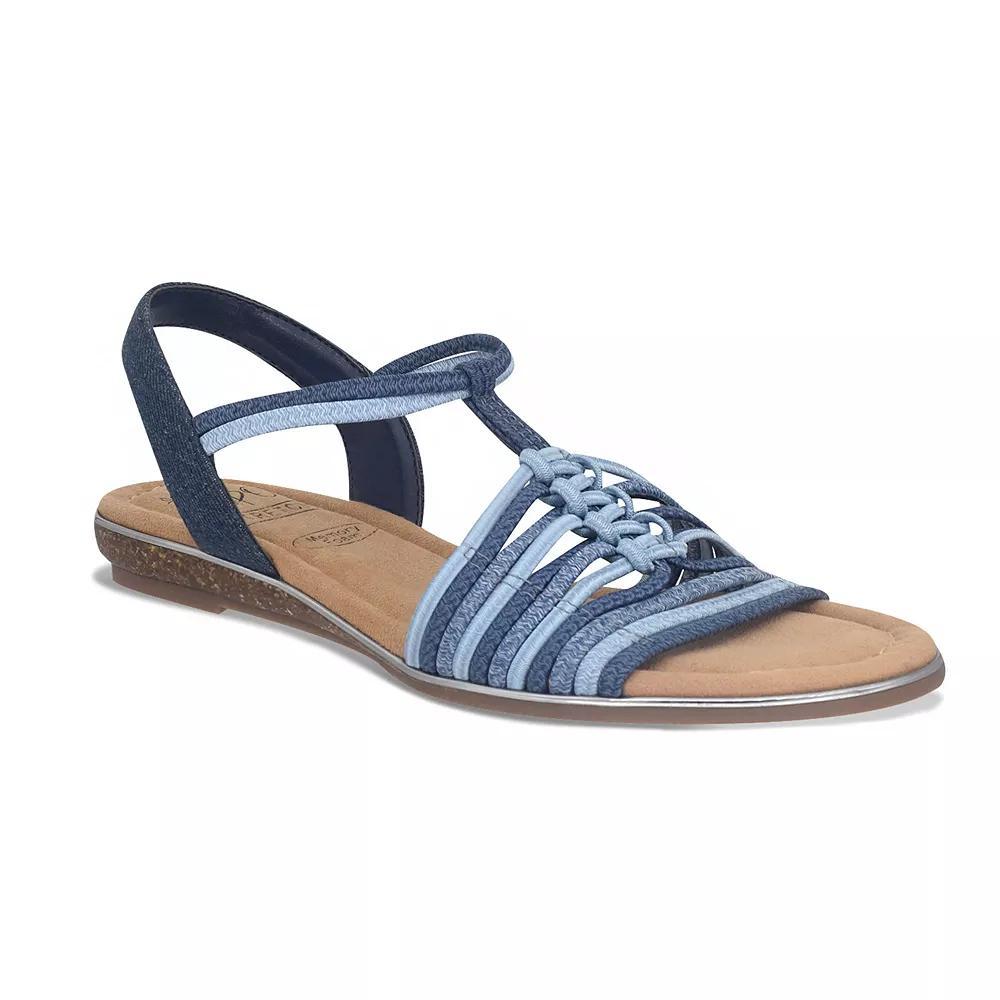 Impo Barella Women's Stretch Elastic Memory Foam Sandals, Size: 8 Medium, Blue Team Product Image