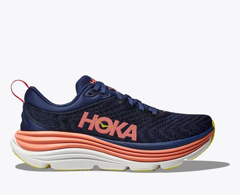 HOKA Women's Gaviota 5 Shoes in Vanilla/Eggnog, Size 7 Product Image