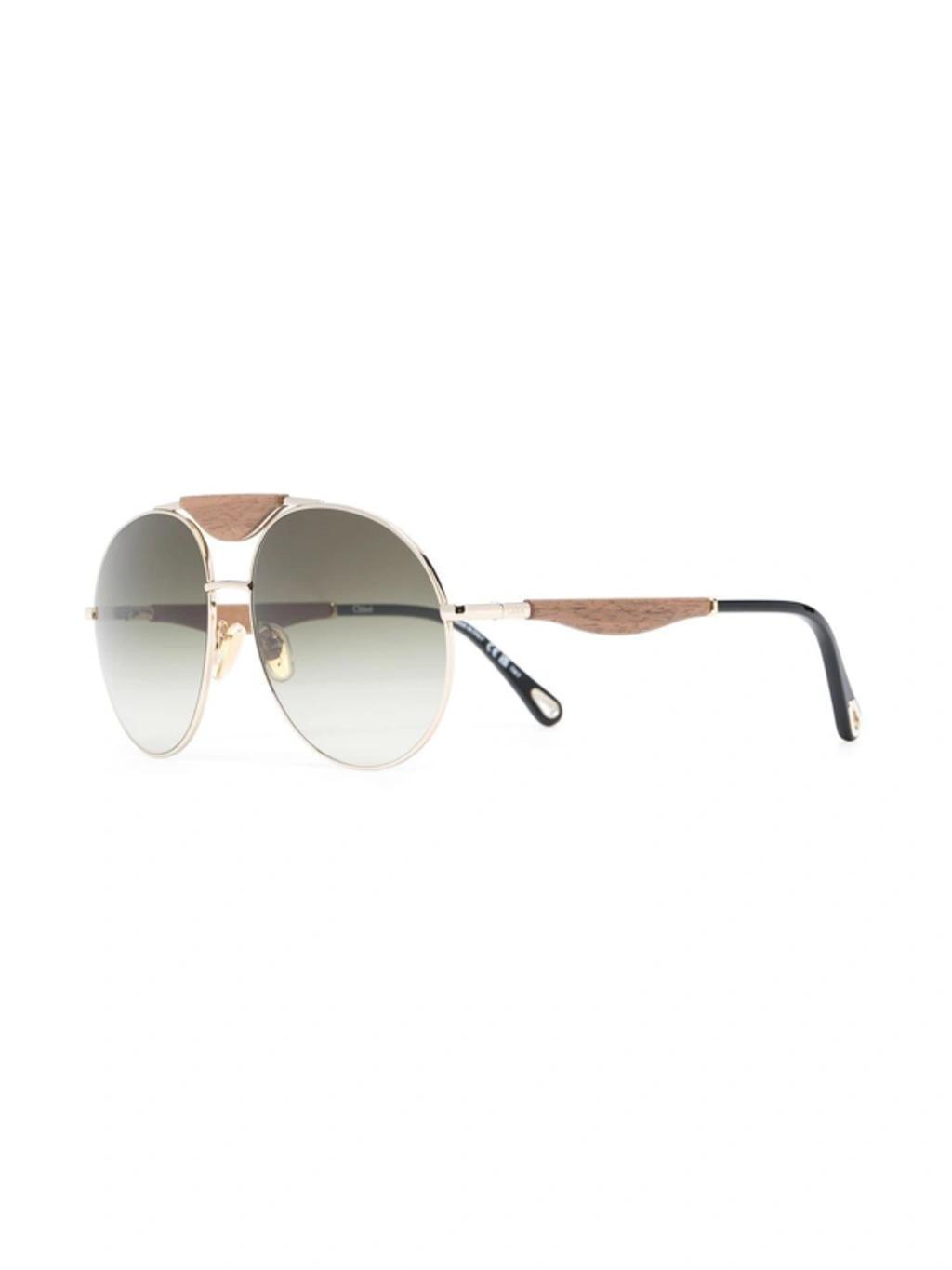 CHLOÉ Round-frame Sunglasses In Black Product Image