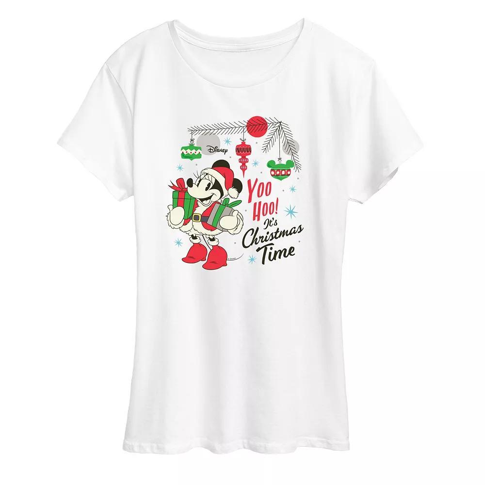 Disney's Minnie Mouse Women's Yoo Hoo Graphic Tee, Girl's, Size: Small, Grey Gray Product Image