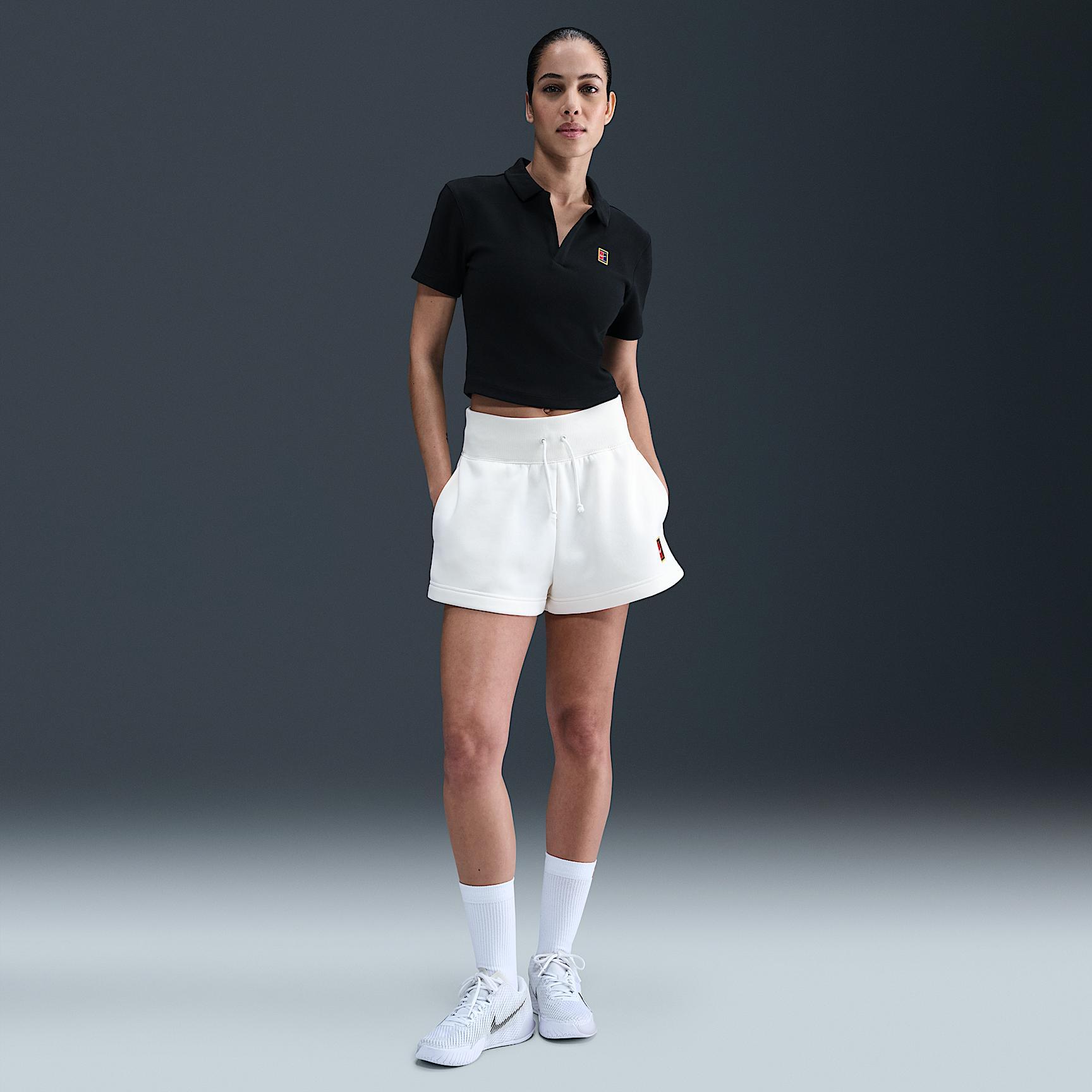 NikeCourt Heritage Women's Short-Sleeve Cropped Tennis Polo Product Image