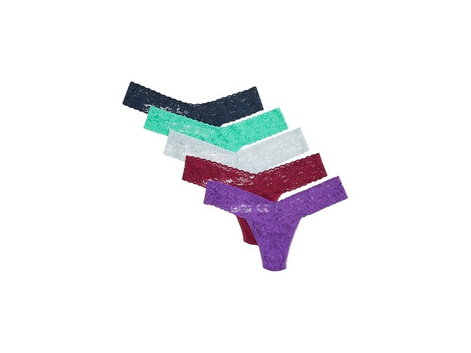Hanky Panky 5 Low Rise Thongs Multi One Size Product Image
