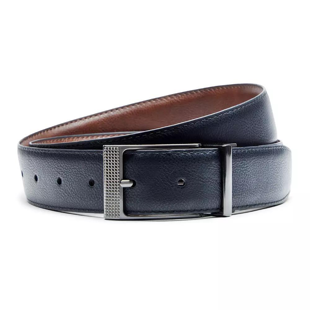Men's Nike Ultralight Edge Stitch Reversible Belt, Size: Medium, Black Brown Product Image