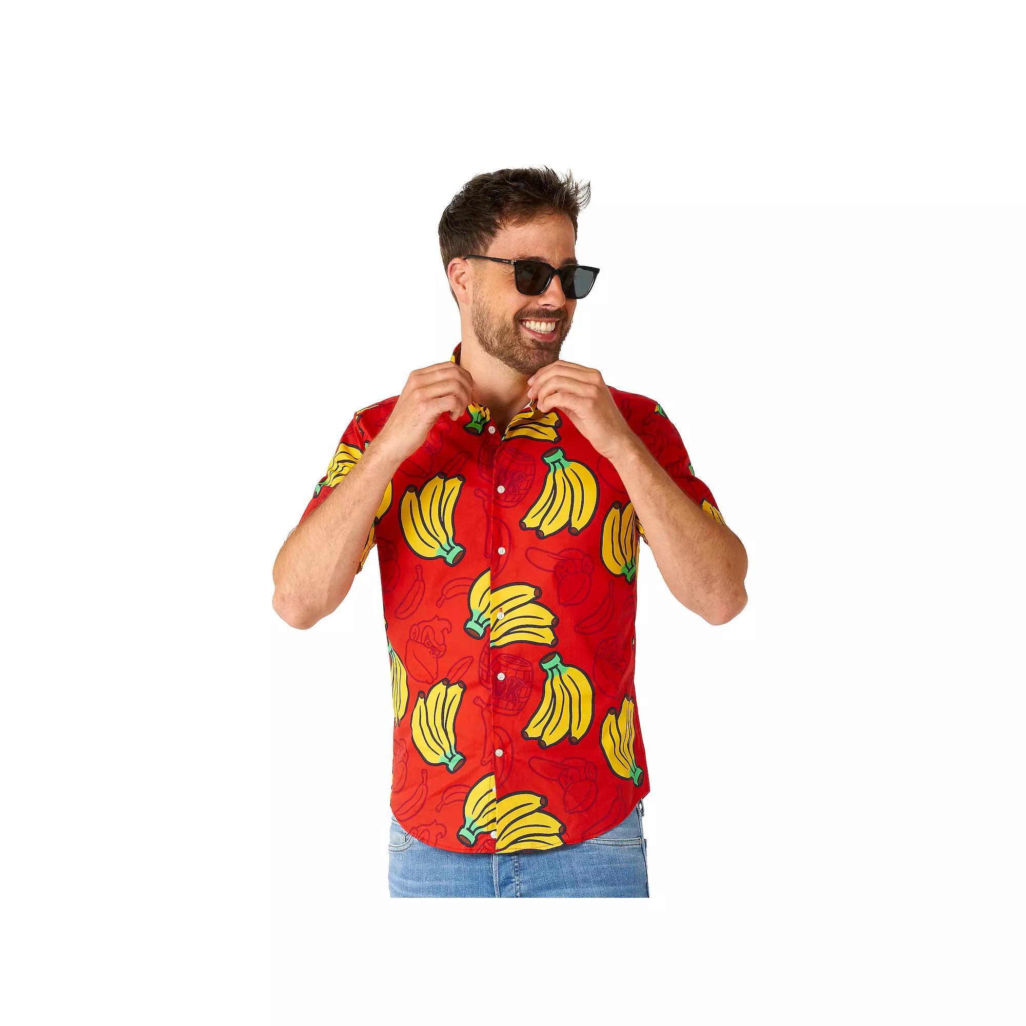 Men's OppoSuits Donkey Kong Shirt, Size: 4XL, Red Product Image