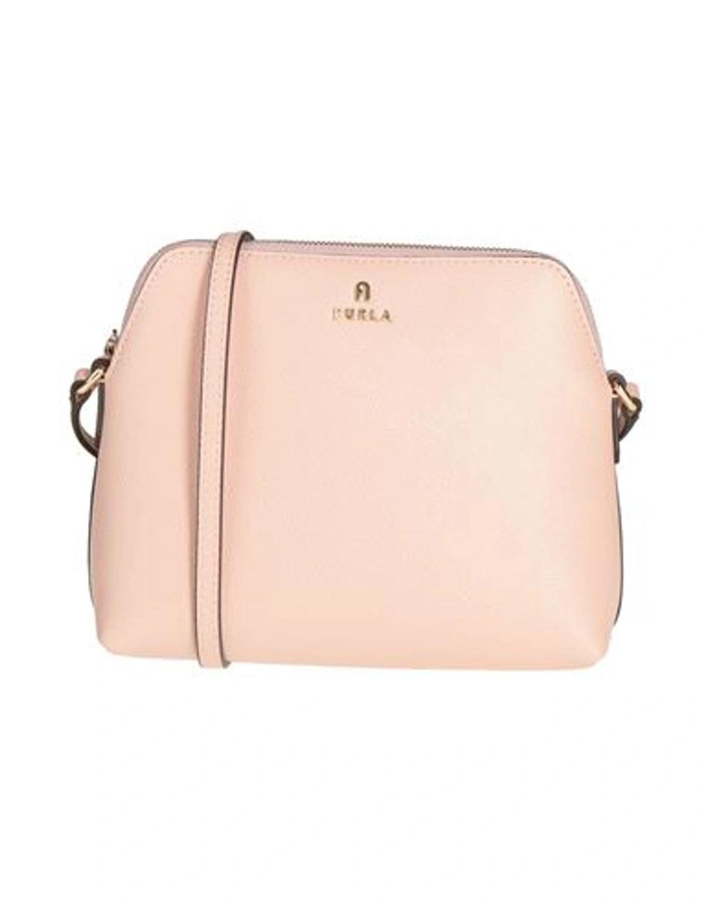FURLA Woman Cross-body Bag Light Pink Size - Calfskin Product Image