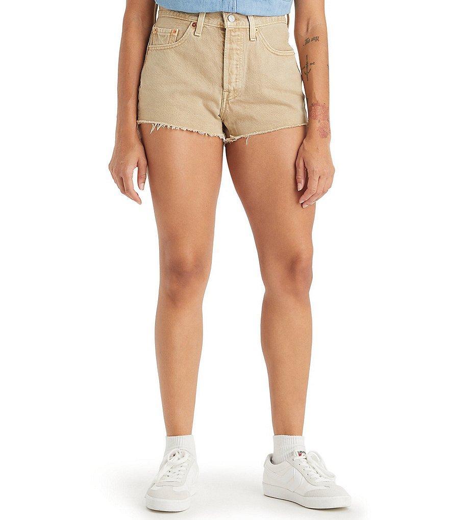 Levi's® 501 Original High Rise Frayed Hem Shorts Product Image