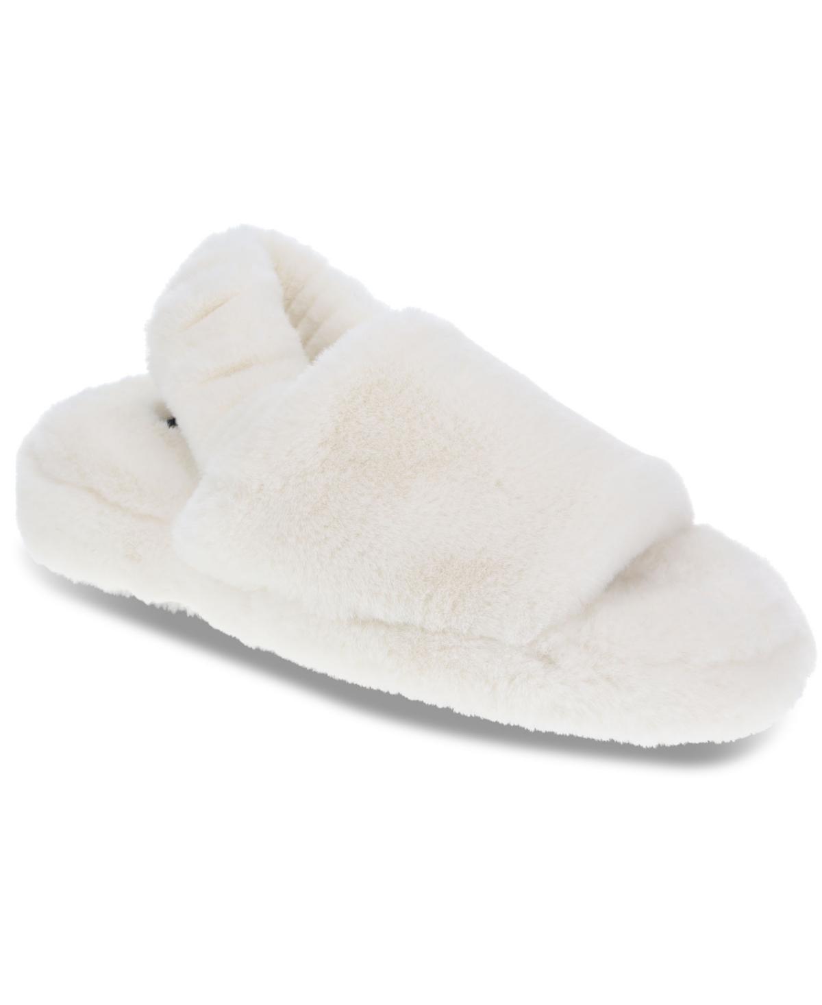 Rachel Rachel Roy Ruby Women's Faux-Fur Singback Slippers, Size: Large, Black Product Image