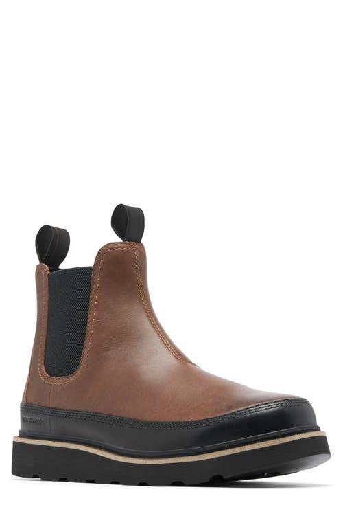 SOREL Slabtown 62 Waterproof Chelsea Boot In Tobacco/black Product Image