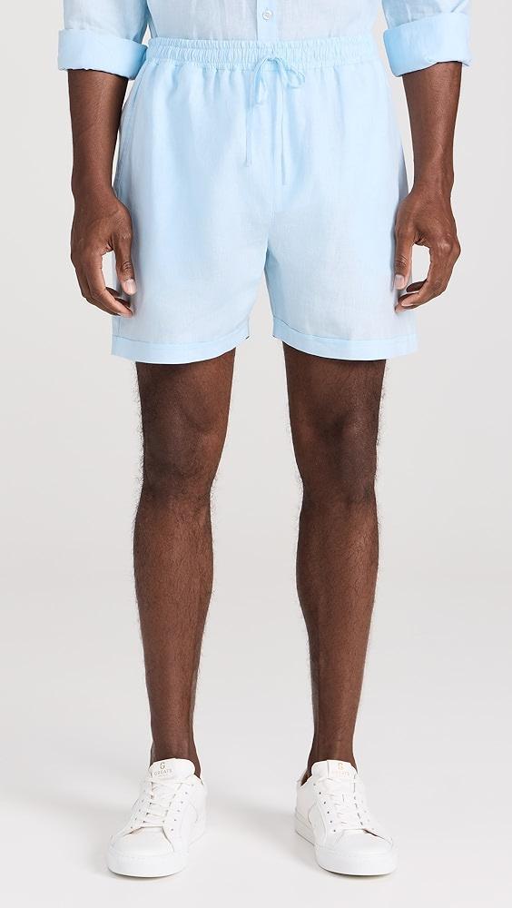 Fanm Mon Demir Drawstring Linen Shorts 5" | Shopbop Product Image