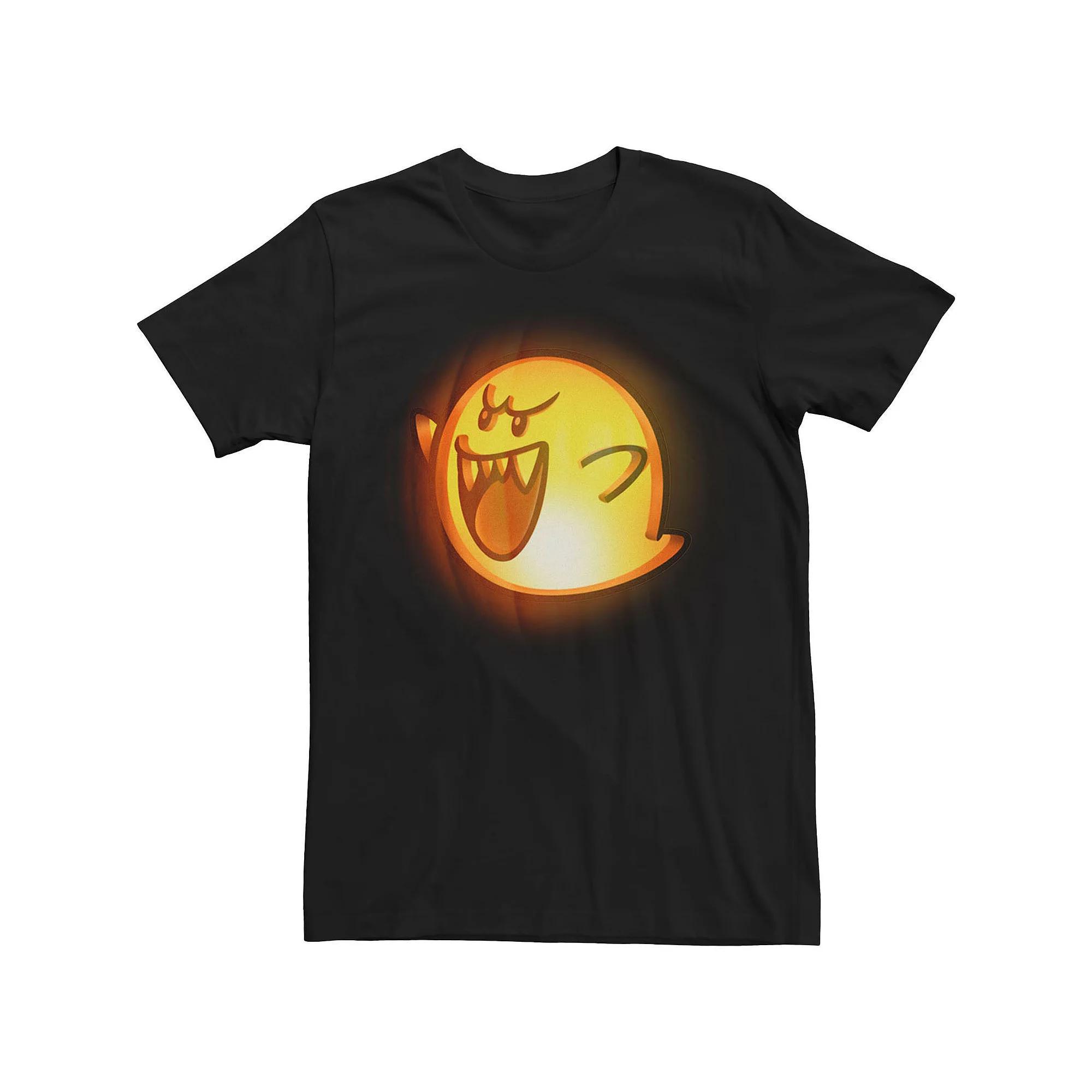 Big & Tall Nintendo Boo Pumpkin Halloween Tee, Men's, Size: XL Tall, Black Product Image