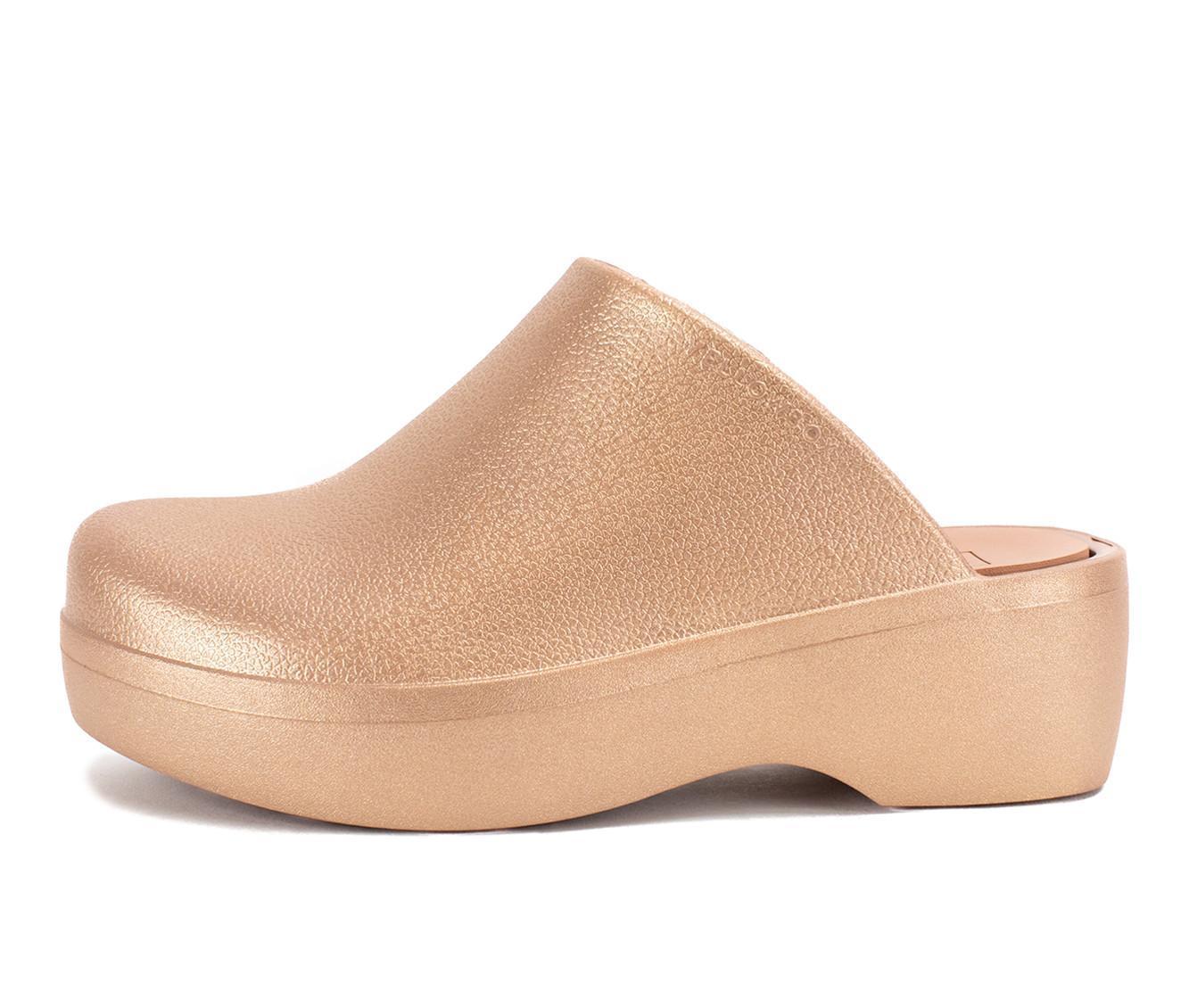 Women's Yellow Box Zippy Platform Clogs Product Image