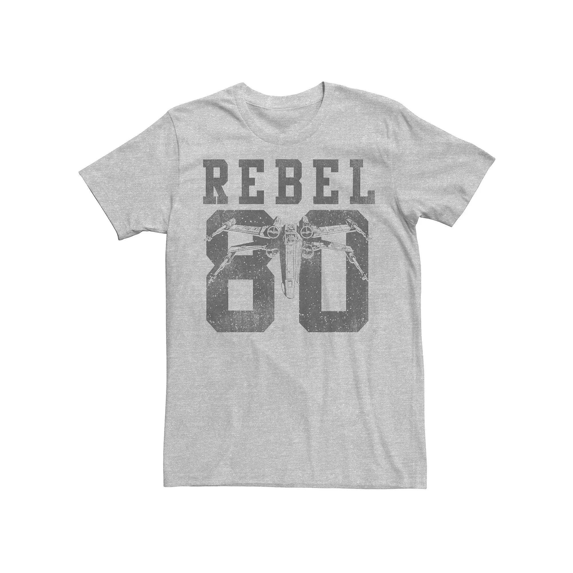 Men's Star Wars Rebel Collegiate Graphic Tee, Size: XL, Athletic Grey Product Image
