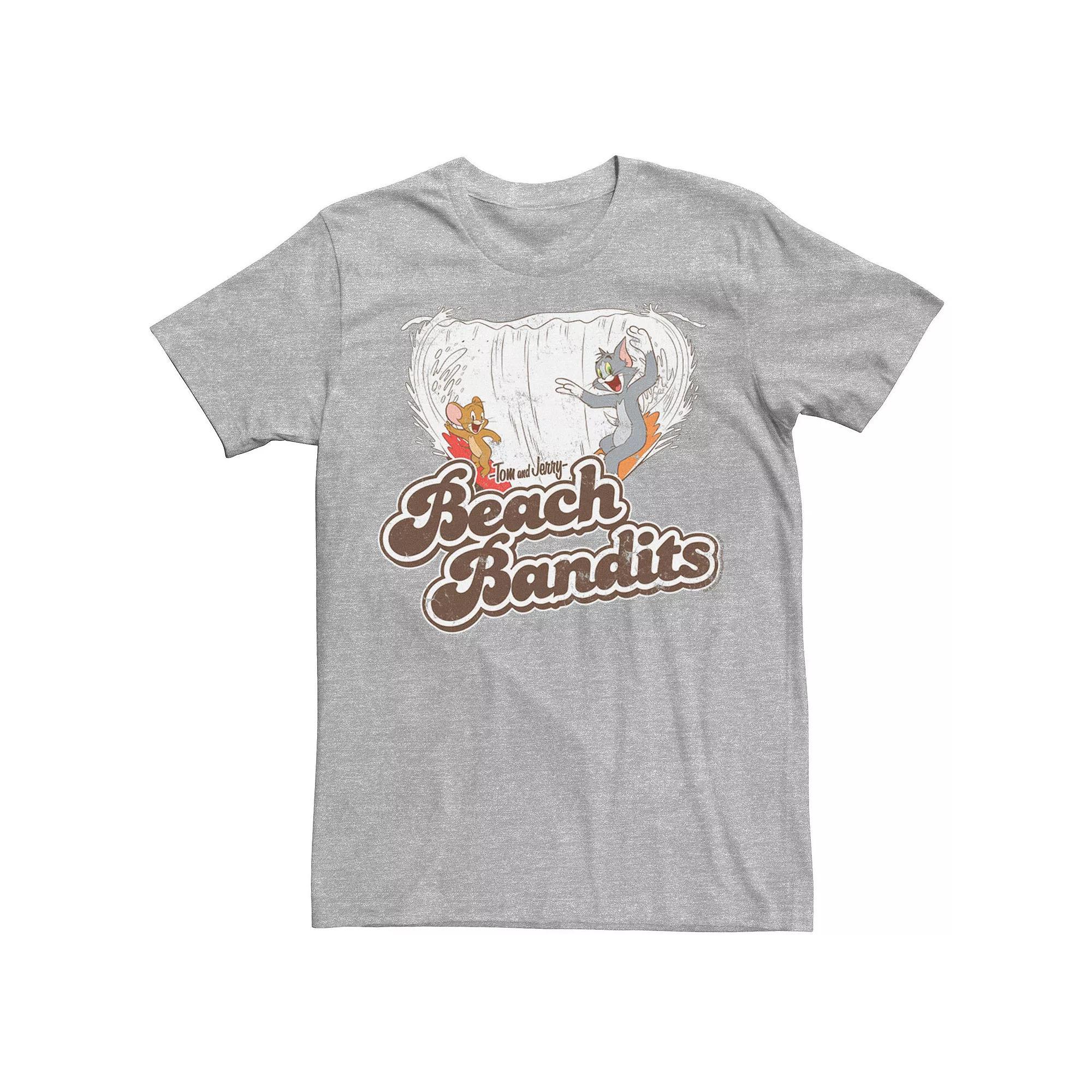 Men's Tom & Jerry Beach Tee, Size: 3XL, Natural Product Image