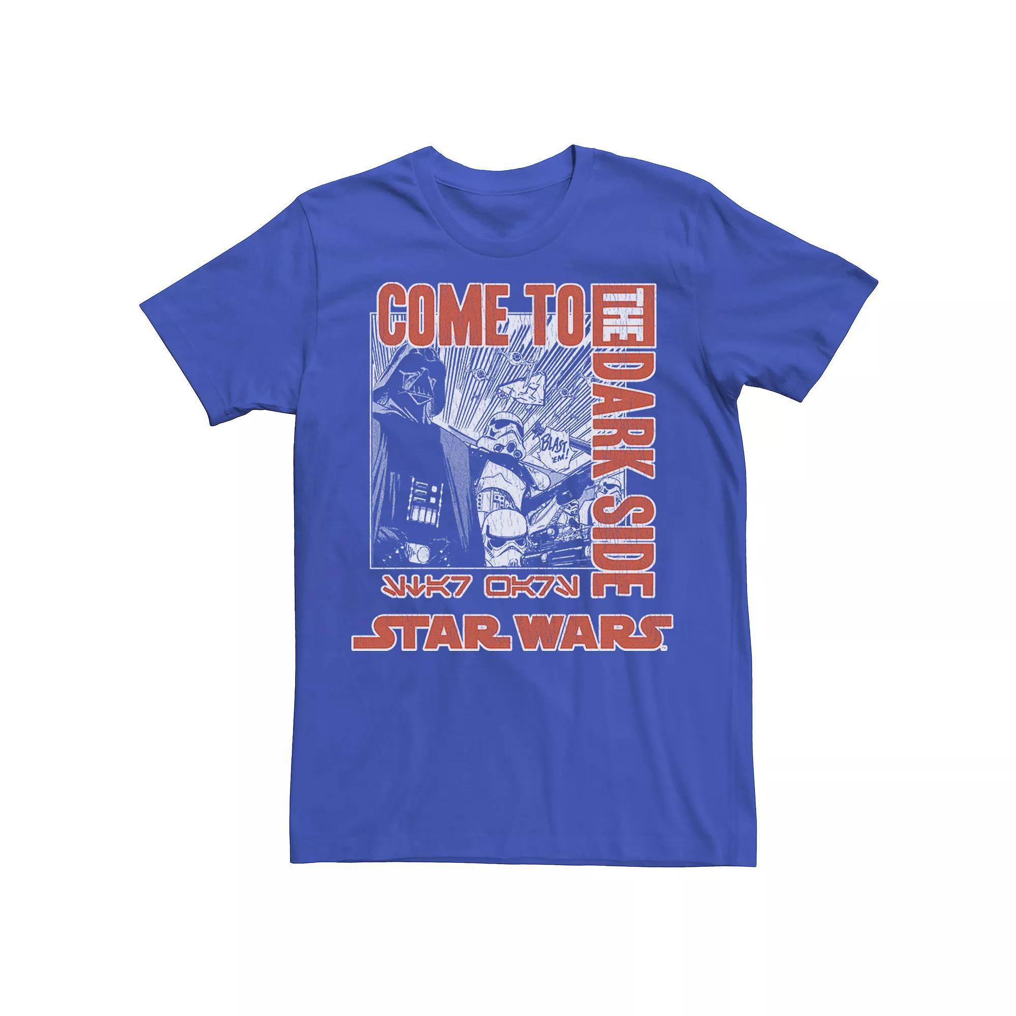 Men's Star Wars Come To The Dark Side Tee, Size: Large, Royal Product Image