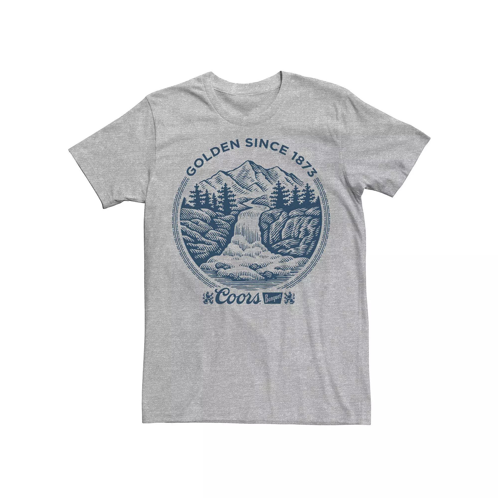 Big & Tall Miller Coors Golden SInce 1789 Logo Tee, Men's, Size: 4XL Tall, Athletic Grey Product Image