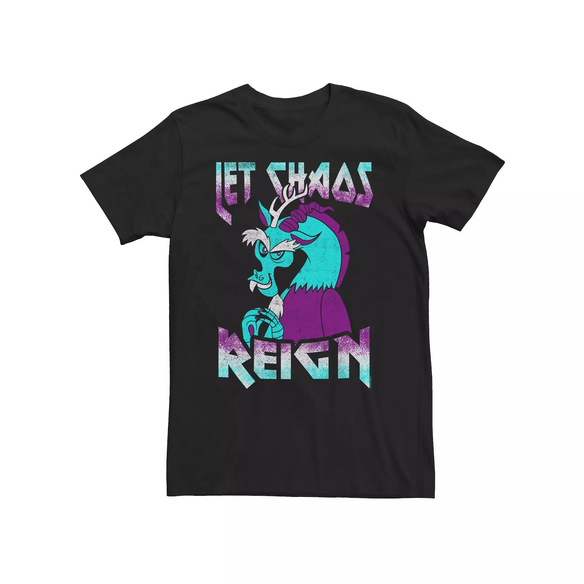 Big & Tall My Little Pony Let Chaos Reign Tee, Men's, Size: 5XL, Black Product Image