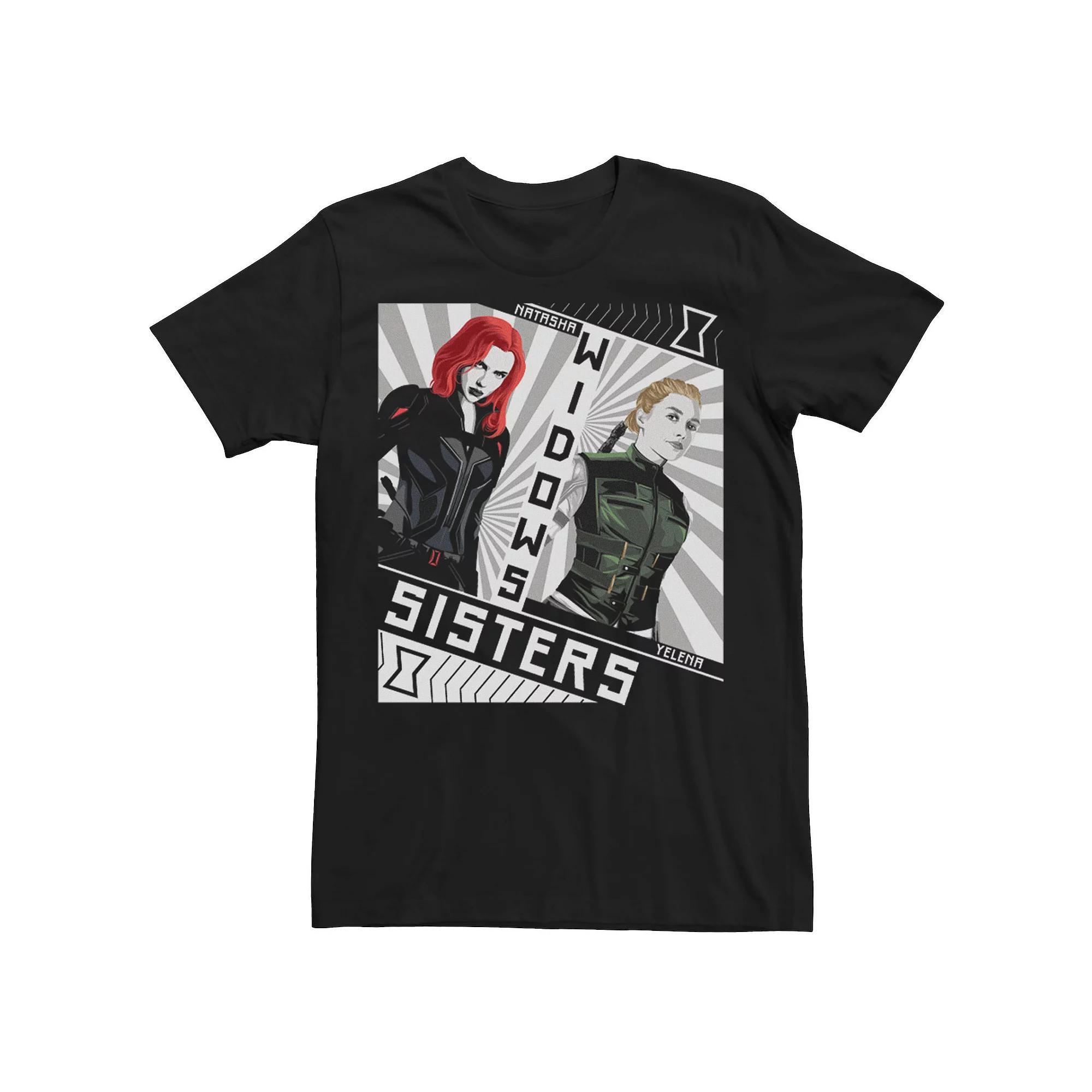 Men's Marvel Black Widow Natasha Yelena Widows Sisters Tee, Size: Medium Product Image