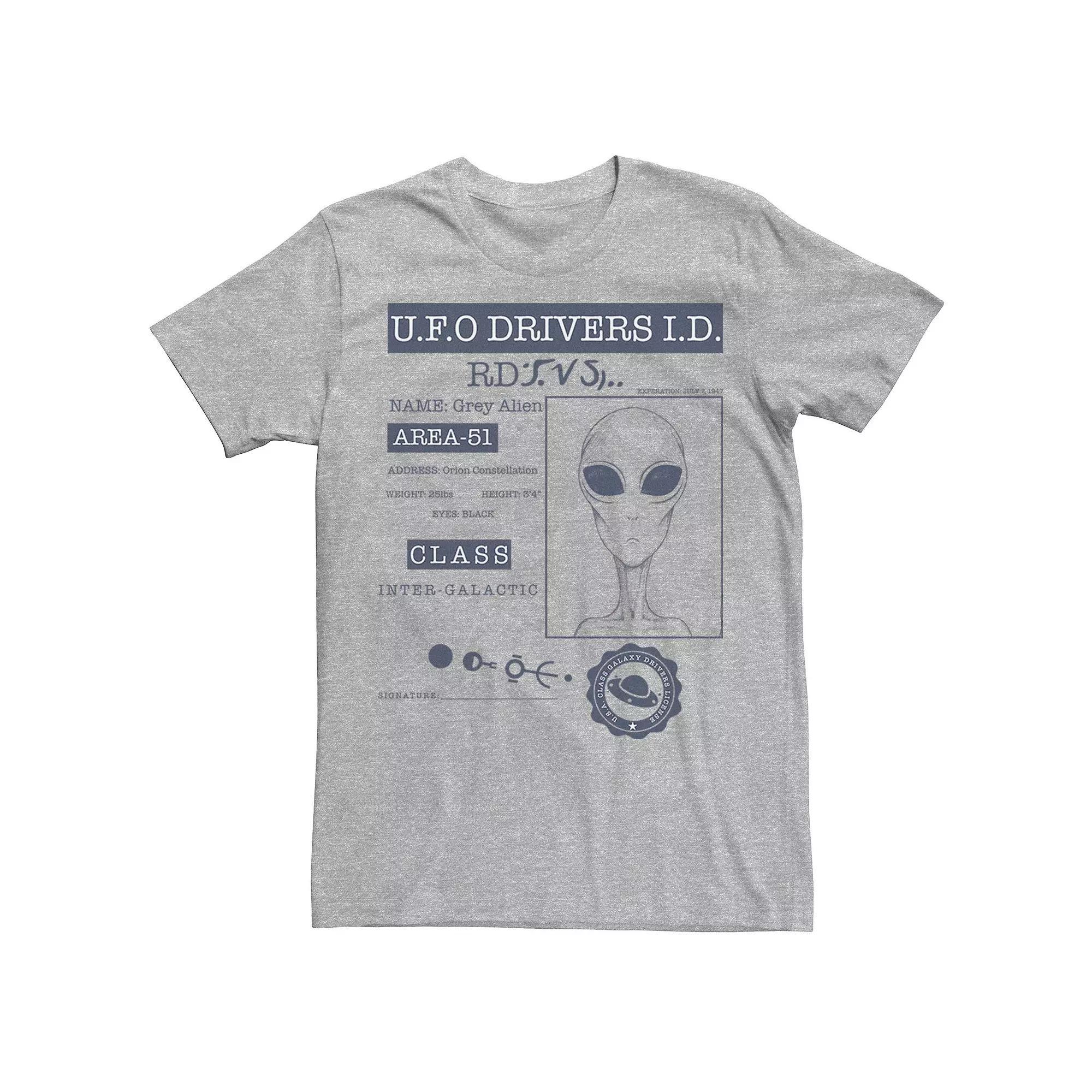 Men's Alien License Tee, Size: XL, Athletic Grey Product Image